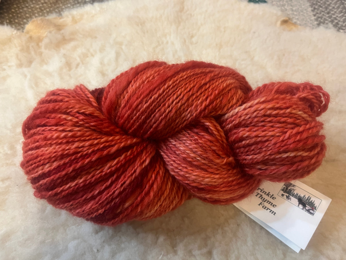 Madder Root Natural Dyed, 100% Wool Yarn – A Wrinkle in Thyme Farm